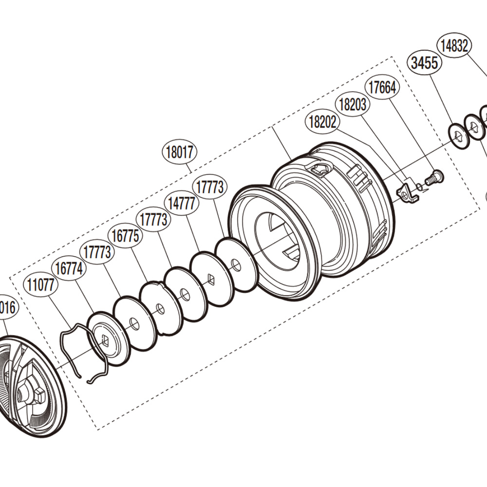 Shimano Spool Assembly For Sahara 2500 FI Reel 4 Shimano Spool Assembly For Sahara 2500 FI Reel - Image 2