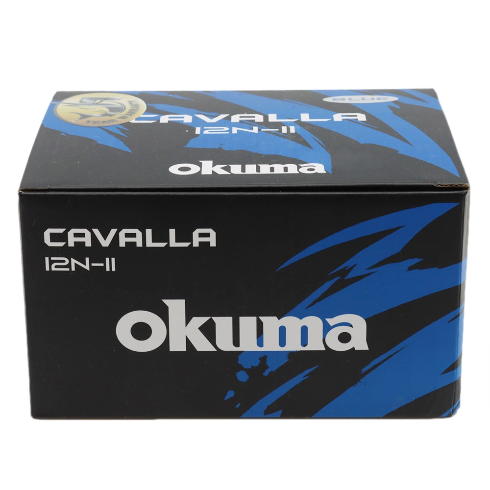 Okuma Cavalla 12 Narrow 2-Speed Lever Drag OH Boat Reel Blue 3 Okuma Cavalla 12 Narrow 2-Speed Lever Drag OH Boat Reel Blue