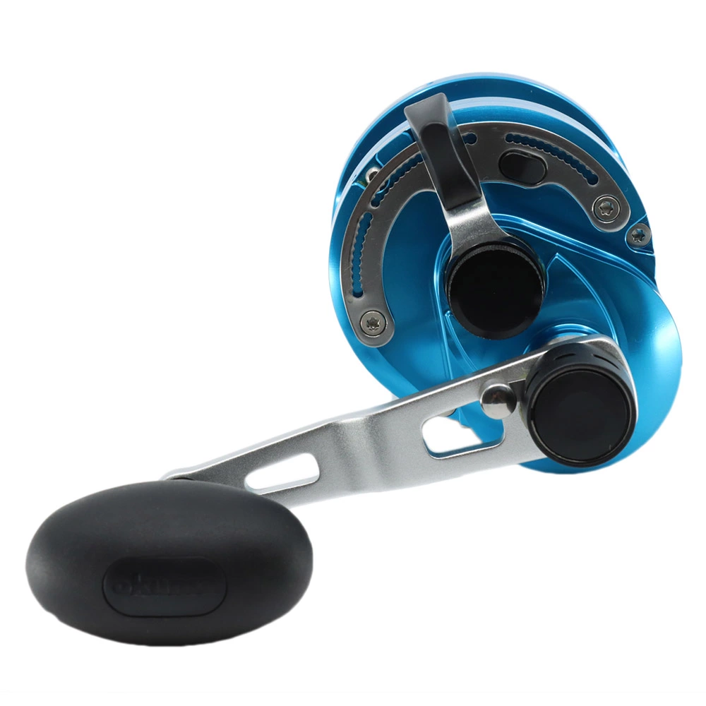 Okuma Cavalla 12 Narrow 2-Speed Lever Drag OH Boat Reel Blue 5 Okuma Cavalla 12 Narrow 2-Speed Lever Drag OH Boat Reel Blue - Image 3