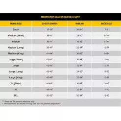 Redington SonicPro HD Wader -Freshwater Reels Shop redington wader sizing chart 2 1 1